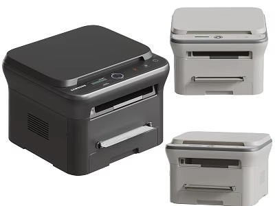 Black and White Office Printers with Multifunction Features for Workplace Use 3d model