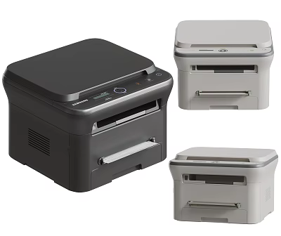 Black and White Office Printers with Multifunction Features for Workplace Use 3d model