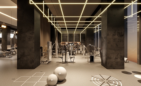 Modern Gym 3d model