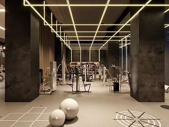 Modern Gym 3d model