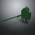 Turret Turntable Railgun Sci-fi Tower Defense Game Tower Defense Sci-fi Turret Game Turret Game Battery 3d model