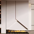 Modern Entryway And Side Cabinet Design With White Finish And Soft Ambient Lighting