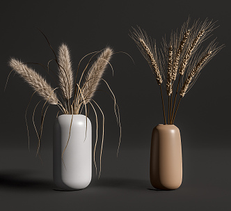 Modern vase hay vase ornaments 3d model