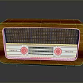 Retro Vintage Radio With Wooden Cabinet And Classic Electronic Appliance Features