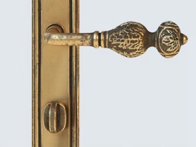 European-style door handle 3d model