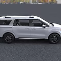 White Modern SUV Exterior With Roof Rack Front Grille LED Headlights And Body Lines
