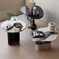 Light Luxury Italian Style Side Table Metal Side Table Round Side Table Corner Table Sofa Side Table Marble Side Table Special Shape Side Table Corner Table 3d model