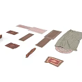 Assorted Patterned Rugs In Various Colors And Sizes For Home Decoration