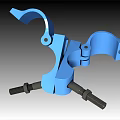 Heavy Duty Blue Double Clamp Hardware Tool With Secure Bolts And Strong Grip