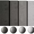 Textured Gray Concrete Wall Panels With Different Tone Swatches For Interior Design Projects