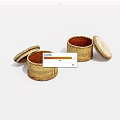 Old round wooden box old objects 3d model
