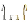 Kitchen faucet stainless steel faucet water valve Water inlet and outlet water switch water switch faucet combination metal faucet kitchen faucet 3d model