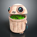 Modern trash can outdoor trash can public trash can sorting trash can 3d model