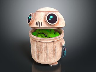 Modern trash can outdoor trash can public trash can sorting trash can 3d model