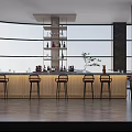 Luxurious Modern Hotel Lobby Interior Design With Marble Floor Pillars Chandeliers And Sculpture Decor