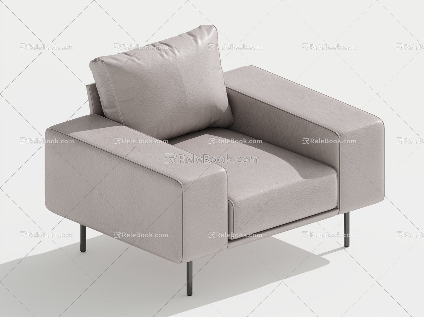 Single sofa single chair leisure chair 3d model