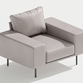 Single sofa single chair leisure chair 3d model