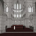 European-style Church Architecture Priest Church of Christ 3d model