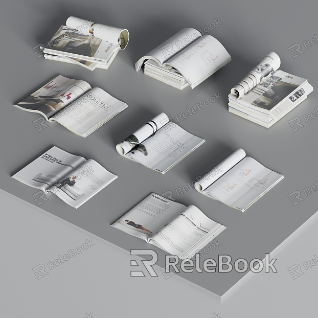 Modern Book Book Ornaments model