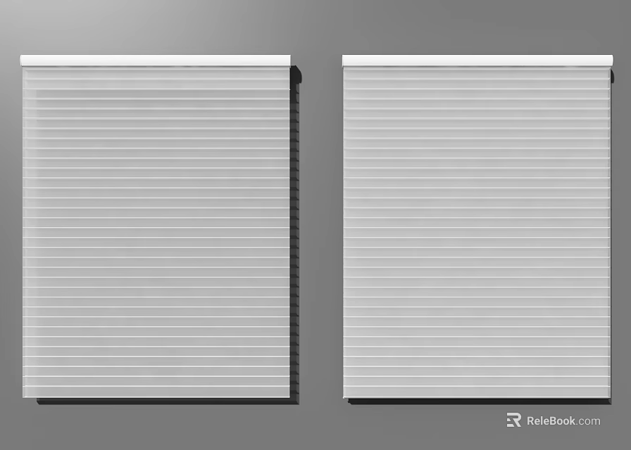 Modern White Venetian Blinds For Home Window Treatment And Decor 3d model 