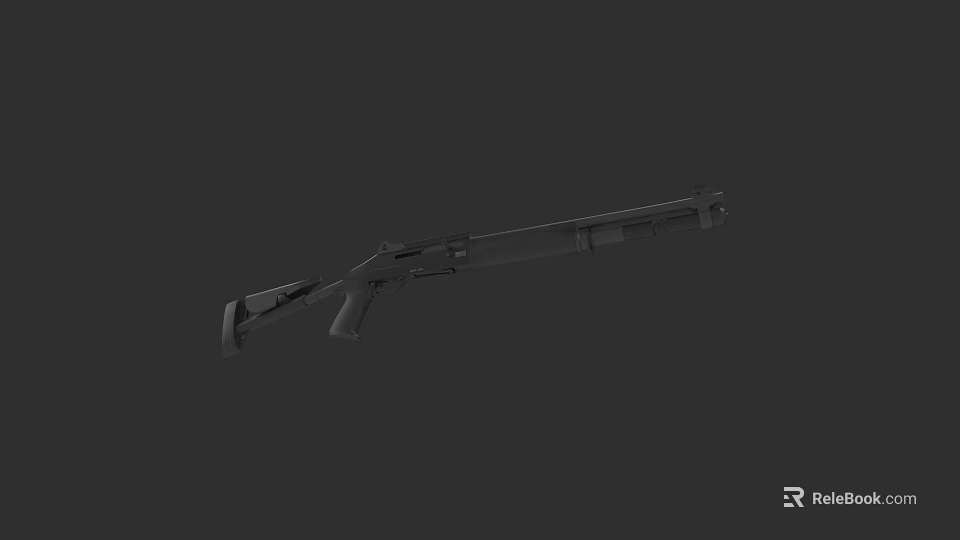 Highly Detailed Shotgun 3D Model With Modern Design And Functional Structure 3d model 