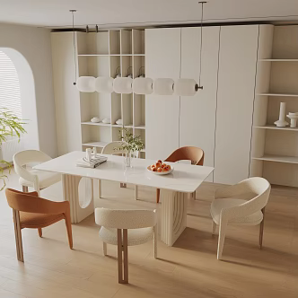 Modern dining table 3d model