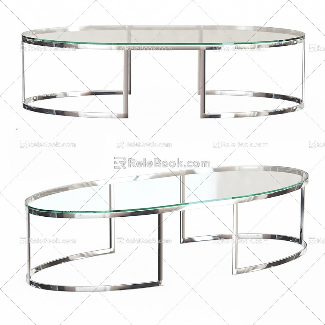 Modern Coffee Table Modern Coffee Table Side Table Round Table Furniture Home Glass Table Living Room 3d model