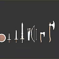 Cold weapons Sword Axe Hook Fork Spear Trident Melee Weapon Military 3d model