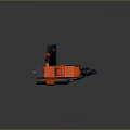 Industrial Red And Black Drilling Equipment With Metal Drill Bit And Mechanical Parts