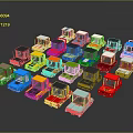 Colorful Toy Cars Collection With Various Models Bright Colors And Diverse Designs