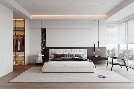 Modern Bedroom 3d model