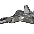 Modern Stealth Fighter Jet with Sleek Aerodynamic Design and Camouflage Coating Advanced Military Aircraft