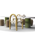 Modern Children's Tables and Chairs 3d model