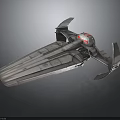 Sleek Futuristic Spacecraft With Silver Exterior And Wing Structure For Aerospace Missions
