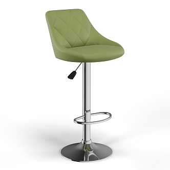 Modern Bar Chair High Chair Swivel Chair Lift Chair Dining Chair Rest Chair Green Chair Metal Chair 3d model