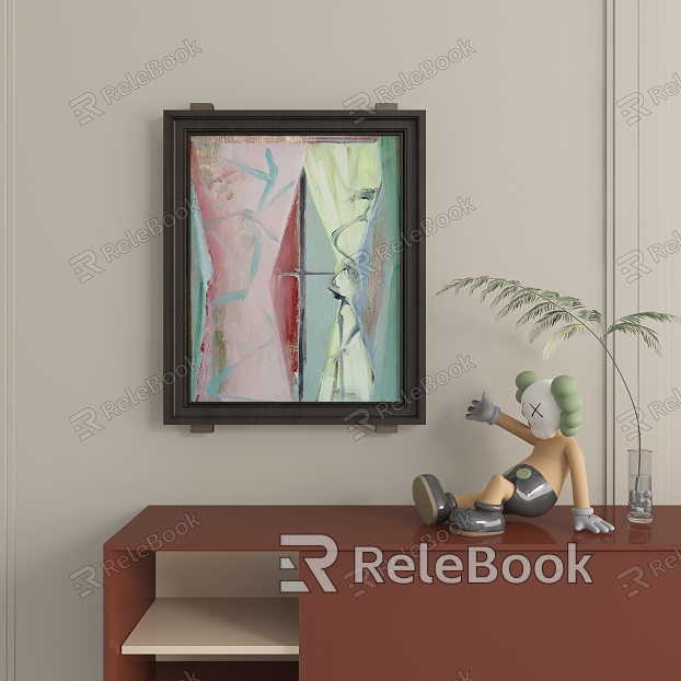 abstract decorative painting model