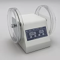 Industrial Rotary Roller Equipment with Transparent Circular Drums Control Panel and Digital
