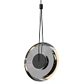 Modern Dual Round Pendant Lights With Metallic And Textured Surface Design