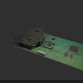 Detailed Electronic Circuit Board With Green PCB Microchips And Electronic Components