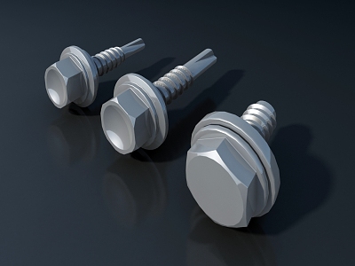 modern screw 3d model