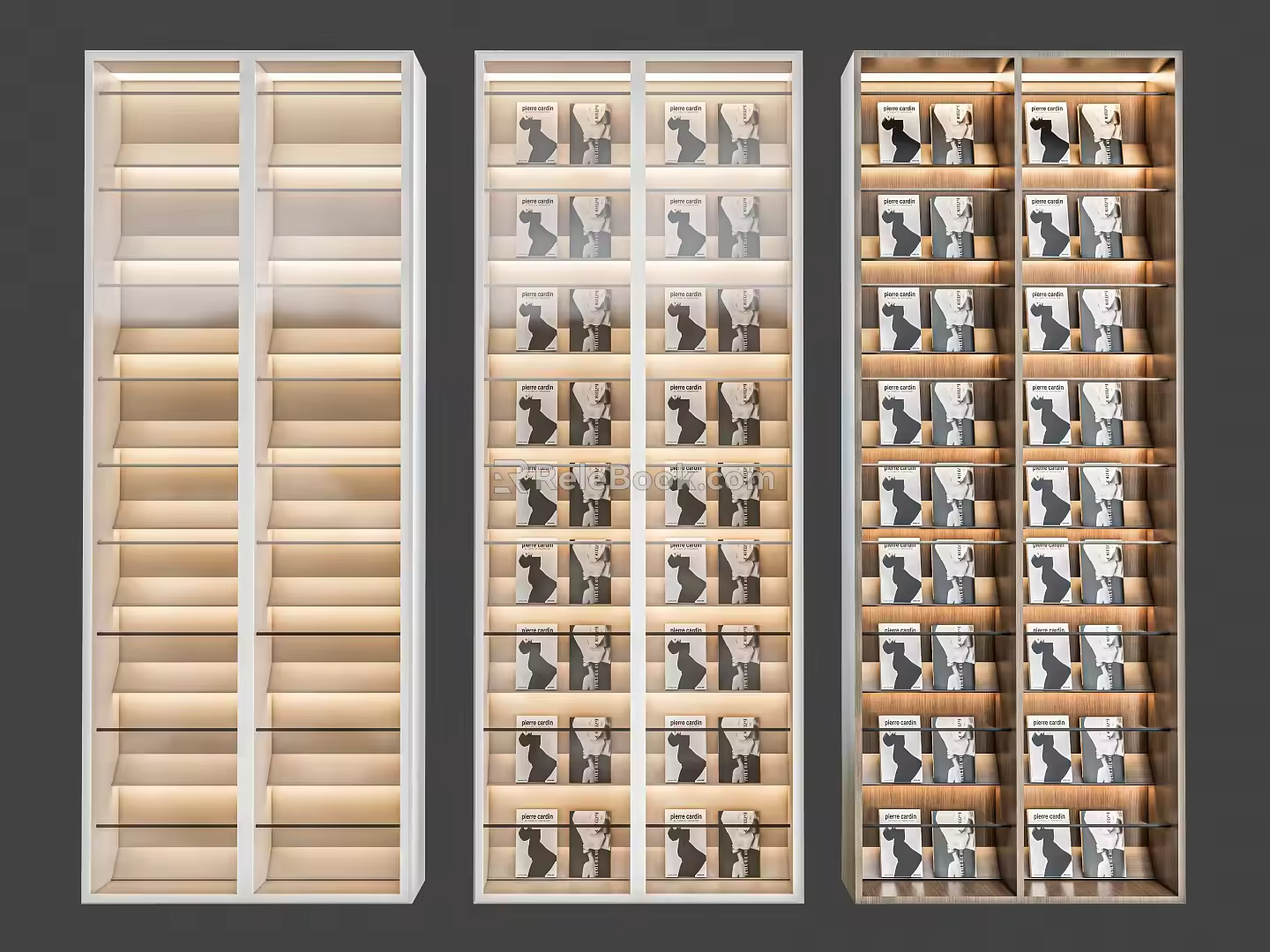 Modern Bookshelf Floor Bookshelf Display Rack Display Cabinet Backcase Bookcase 3d model