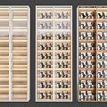 Modern Bookshelf Floor Bookshelf Display Rack Display Cabinet Backcase Bookcase 3d model