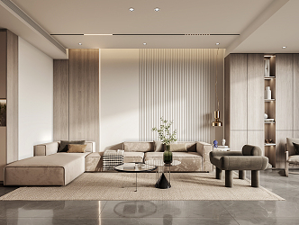 modern living room home living room 3d model