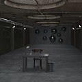 INDUSTRIAL LOFT INTERACY ROOM 3d model