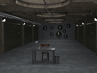 INDUSTRIAL LOFT INTERACY ROOM 3d model