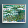 Oil Painting Of Coastal Landscape With Blue Sky White Clouds Green Cliff And Sailboats