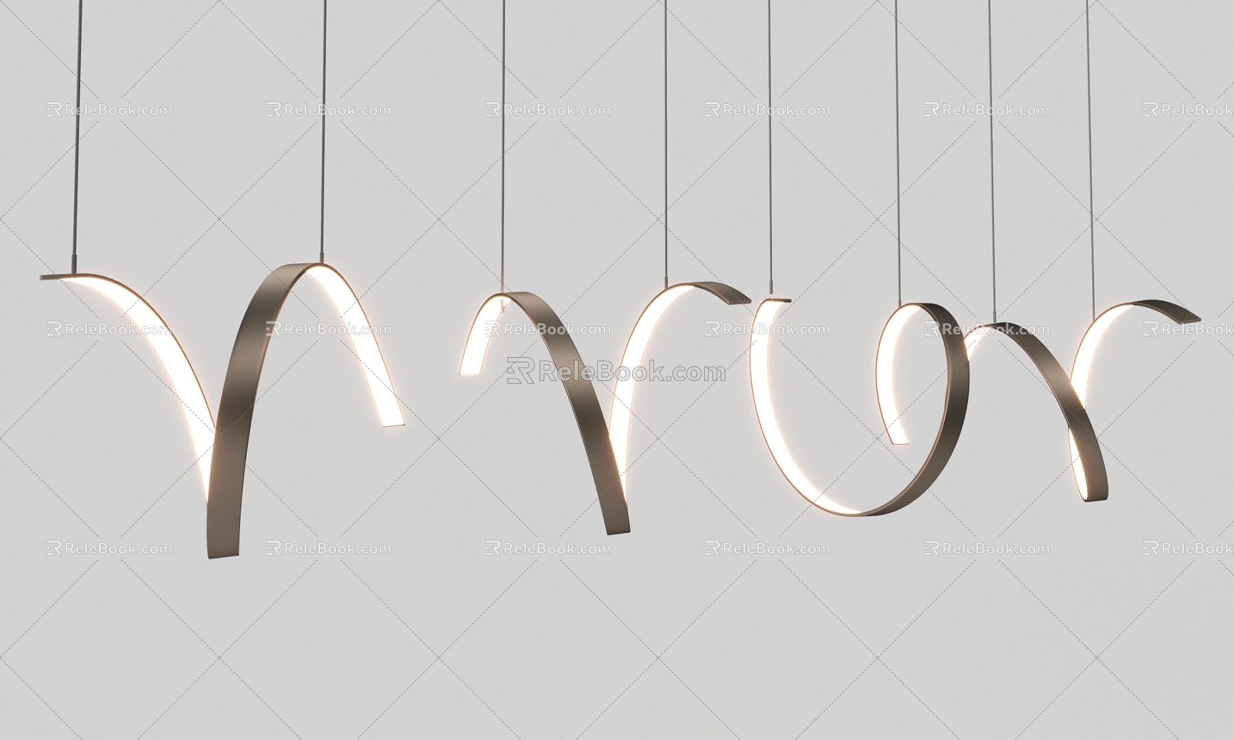 High-grade chandelier 3d model