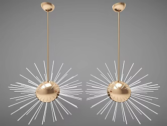 Modern style chandelier 3d model