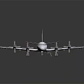 White Passenger Aircraft Featuring Four Engines Tail Fin Logo And Registration SPYPA Design