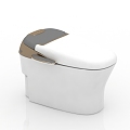 Modern intelligent toilet 3d model